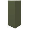 vidaXL Fioriere 2 pz Verde Oliva Triangolari 40x34,5x70 cm in Acciaio