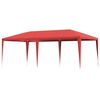 vidaXL Tenda Party Rosso 600 x 300 x 255 cm PE e Acciaio