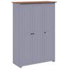 vidaXL Armadio a 3 Ante Grigio 118x50x171,5cm in Pino Panama Range