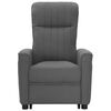 vidaXL Poltrona Alzapersona in Tessuto Grigio Scuro