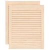 vidaXL Ante con Design a Lamelle 2 pz 61,5x49,4 cm in Legno di Pino