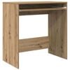 vidaXL Scrivania Rovere artigianale Legno multistrato