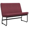 vidaXL Panca Rosso Vino 100x75x76 cm in Tessuto