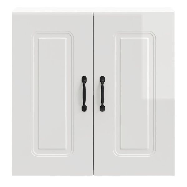 vidaXL Base da Cucina Kalmar Bianco Lucido in Legno Multistrato