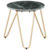 vidaXL Tavolino da Salotto Verde 40x40x40 cm Pietra Vera Testura Marmo