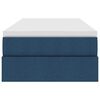 vidaXL Letto con contenitore e materasso Blu 100 x 200 cm Poliestere