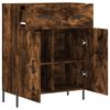 vidaXL Credenza Rovere Fumo 69,5x34x90 cm in Legno Multistrato