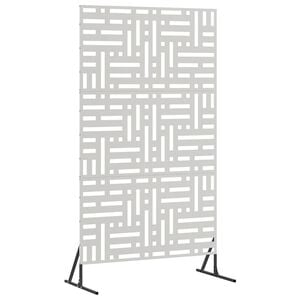 vidaXL Schermo per Privacy 100 x 50 x 180 cm Acciaio Inox Argento