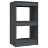 vidaXL Libreria Grigia 40x30x71,5 cm in Legno Massello di Pino