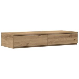 vidaXL Cassetti per letto Rovere artigianale 100 x 36,5 x 16,5 cm