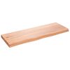 vidaXL Ripiano Muro Marrone 80x30x(2-4) cm Massello Rovere Trattato