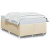 vidaXL Giroletto senza Materasso Crema 120x200 cm Tessuto