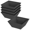 vidaXL Vaso da giardino 5 pz Nero 40 x 40 x 15 cm