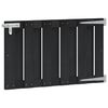 vidaXL Cancello da giardino 100 x 60 cm WPC e Alluminio Nero