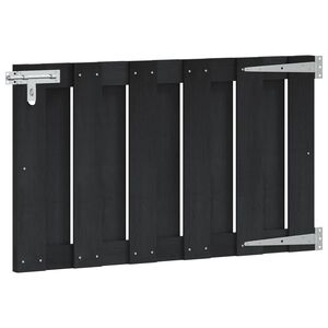 vidaXL Cancello da giardino 100 x 60 cm WPC e Alluminio Nero