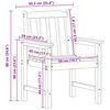 vidaXL Sedia da pranzo da giardino 2 pcs Bianco 65.5 x 59 x 88cm HDPE