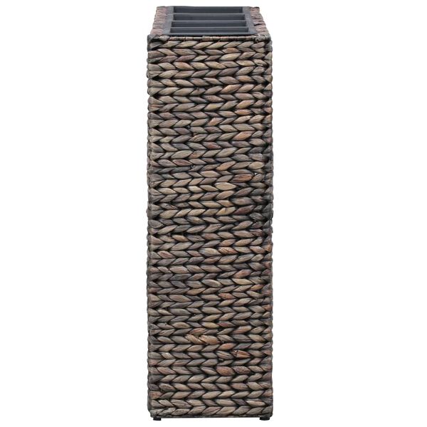 vidaXL Letti Rialzati da Giardino con 4 Vasi in Giacinto Marrone