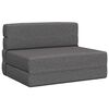 vidaXL Divano Letto Pieghevole Grigio Chiaro 70 x 72 x 60 cm Tessuto