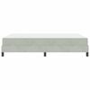 vidaXL Letto a molle con materasso Grigio chiaro 140 x 210 cm Tessuto