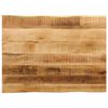 vidaXL Piano Tavolo Bordi Vivi 90x60x2,5cm Legno Massello Mango Grezzo