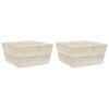 vidaXL Tavoli da Giardino 2 pz 60x60x30cm in Legno di Abete Impregnato