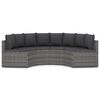 vidaXL Set Divani da Giardino 4 pz con Cuscini in Polyrattan Grigio
