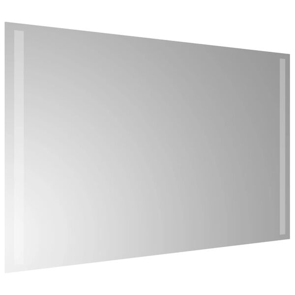 vidaXL Specchio da Bagno con Luci LED 50x80 cm