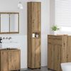 vidaXL Mobile da Bagno con porta Rovere artigianale 30,5 x 30 x 195 cm