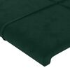 vidaXL Giroletto senza Materasso Verde Scuro 200x200 cm in Velluto