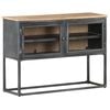 vidaXL Credenza Grigia 100x30x70 cm in Legno Massello di Acacia