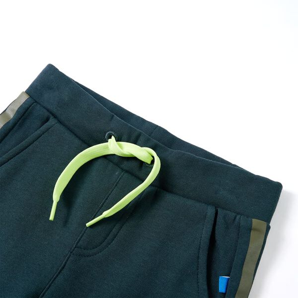 Pantaloni Tuta per Bambini con Coulisse Verde Muschio 116