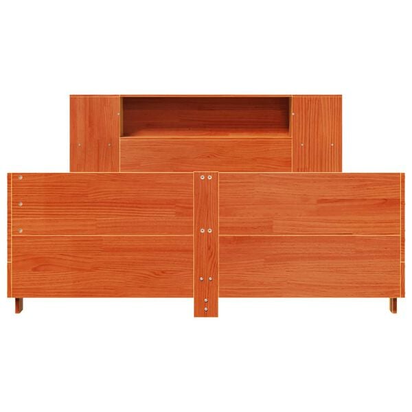 vidaXL Letto senza Materasso Marrone Cera 120x190 cm in Legno di Pino