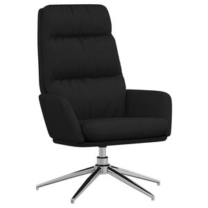 vidaXL Sedia Relax Nera in Tessuto