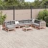 vidaXL Set Divani da Giardino 9 pz in Legno Massello Abete Douglas