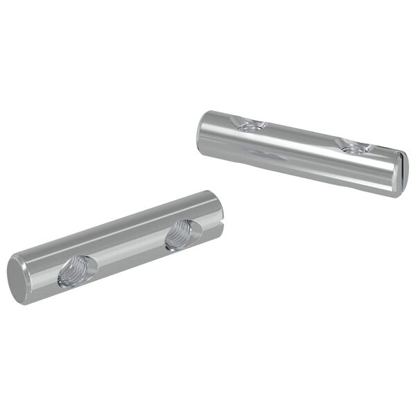 vidaXL Dado 2 pcs Zincato 60 x 12 mm Ferro