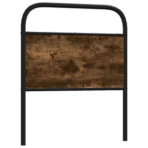 vidaXL Testiera di Ricambio Rovere Fumo 75 cm in Acciaio e Legno Multistrato