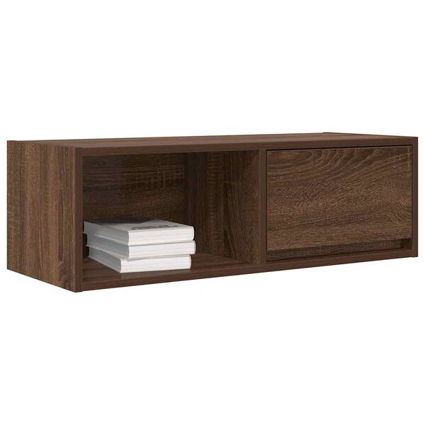 vidaXL Mobili TV 2 pz Rovere Marrone 80x31x25,5 cm Legno Multistrato
