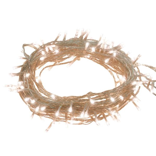 vidaXL Stringa LED con 1000 Luci LED Bianco Caldo 100 m PVC