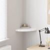 vidaXL Scaffale Angolare a Parete Bianco Lucido 35x35x3,8 cm in MDF