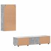 vidaXL Set mobile TV con porta FLORIN Grigio cemento Legno multistrato