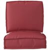 vidaXL Set di Cuscini per Pallet 2 pcs Rosso Vino Tessuto Oxford