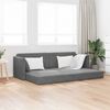 vidaXL Divano-letto da pavimento 200cm Grigio scuro Velluto