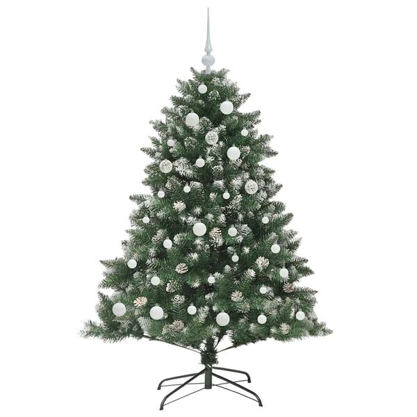 vidaXL Albero di Natale artificiale con 150 LED Verde 150 cm