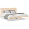 vidaXL Giroletto Extra Lungo senza Materasso 200x210 cm Legno Massello