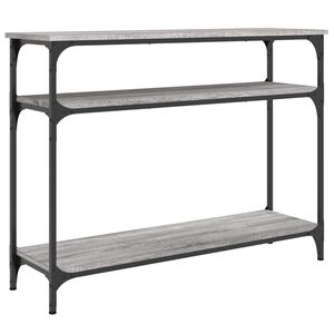 vidaXL Tavolo Consolle Grigio Sonoma 100x29x75 cm in Legno Multistrato