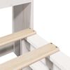 vidaXL Letto Libreria senza Materasso Bianco 140x190 cm Legno Massello
