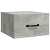vidaXL Comodino a Muro Grigio Cemento 35x35x20 cm