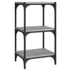 vidaXL Libreria grigio sonoma 40x33x70,5cm Legno Multistrato e Acciaio
