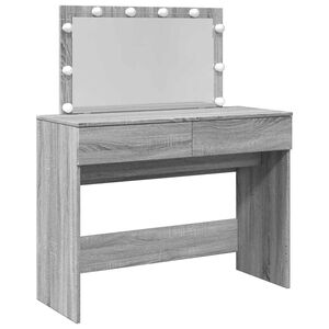 vidaXL Toeletta con LED Grigio Sonoma 100x40x120 cm