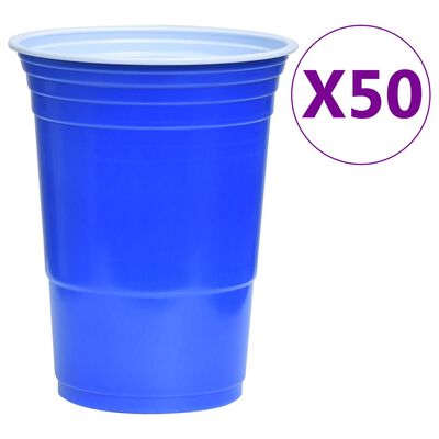 vidaXL Set per Beer Pong da Tavolo 0,5 L Plastica